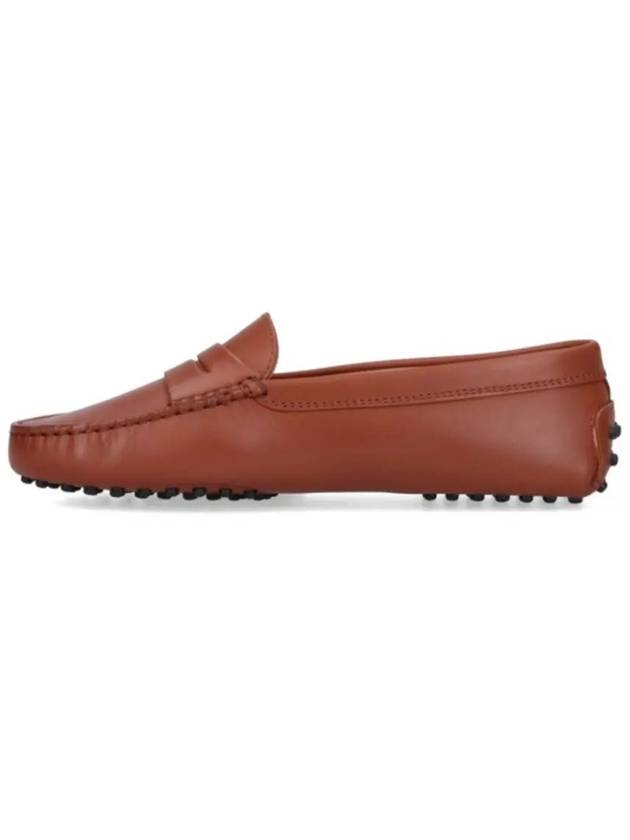 Gommino Leather Moccasin Loafers Brown - TOD'S - BALAAN 3