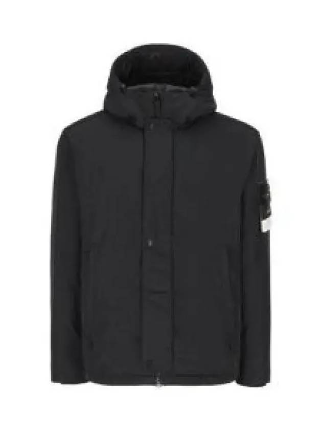 Techno Fabric Hooded Jacket Black - STONE ISLAND - BALAAN 2