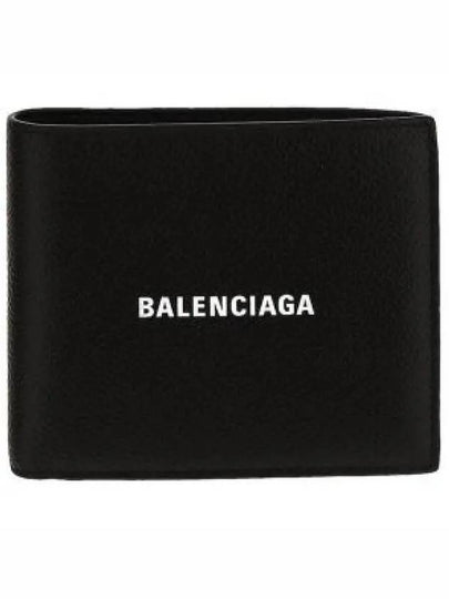 Logo Print Half Wallet Black - BALENCIAGA - BALAAN 2