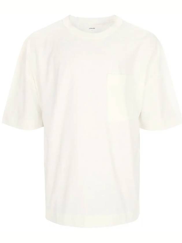 Boxy Short Sleeve T-Shirt Chalk - LEMAIRE - BALAAN 2