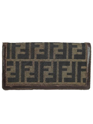 Zucca pattern long wallet - FENDI - BALAAN 1