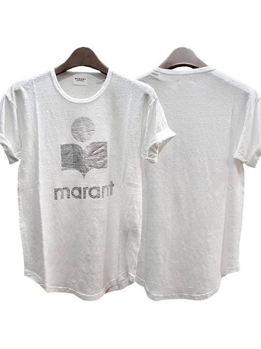 ZEWEL Logo T-Shirt White - ISABEL MARANT ETOILE - BALAAN.