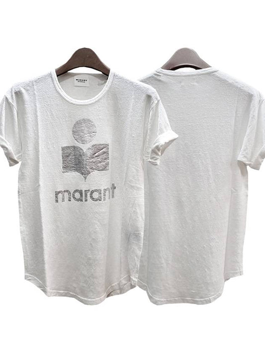 ZEWEL Logo T-Shirt White - ISABEL MARANT ETOILE - BALAAN 2