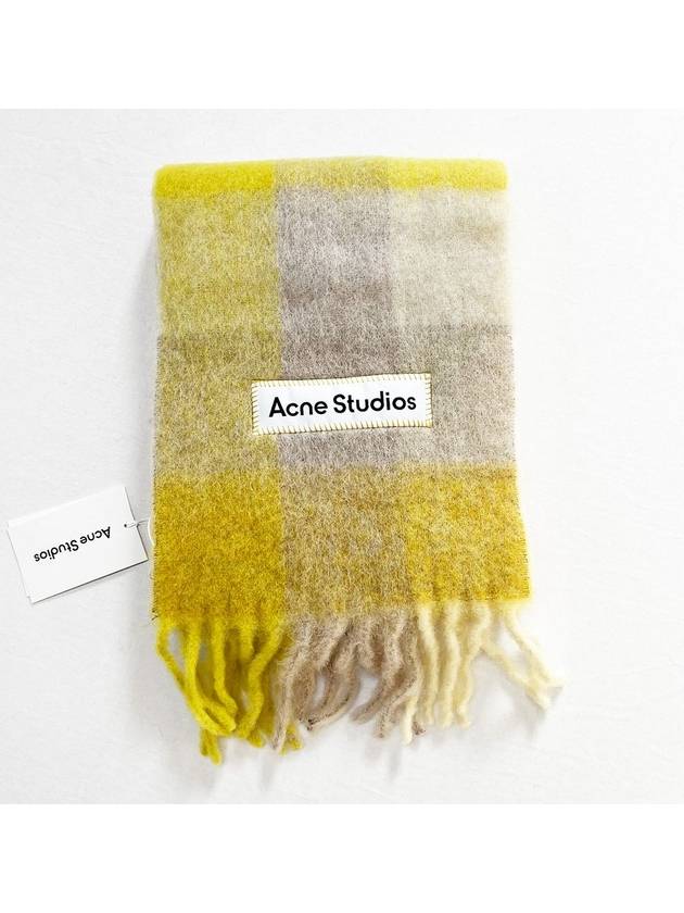 Check Alpaca Muffler Yellow CA0084 - ACNE STUDIOS - BALAAN 3