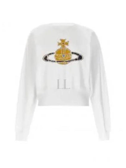 Logo Print Cotton Sweatshirt White - VIVIENNE WESTWOOD - BALAAN 2