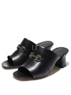 Gancini Ornament Sandal Heels Black - SALVATORE FERRAGAMO - BALAAN 2