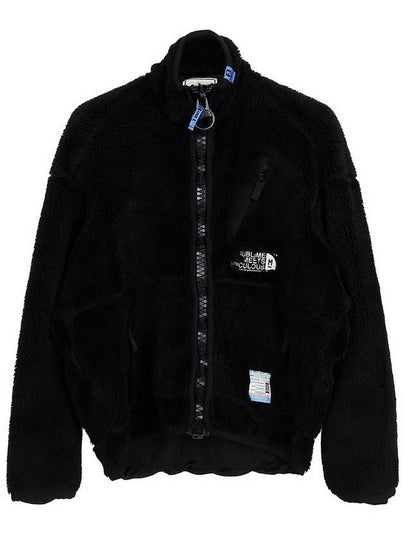 Logo Patch High Neck Zip-up Jacket Black - MAISON MIHARA YASUHIRO - BALAAN 2