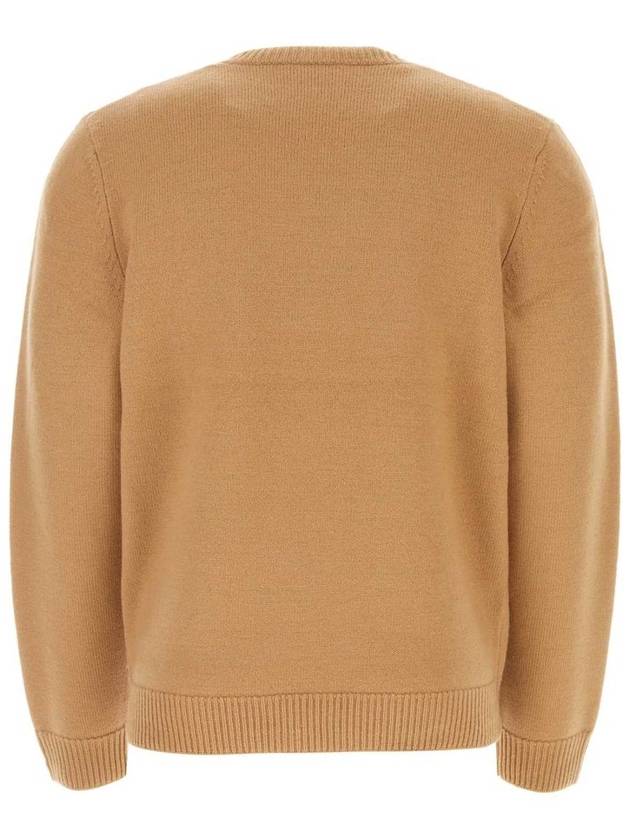 Edward Embroidered Logo Knit Top Camel - A.P.C. - BALAAN 3