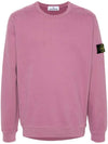 Wappen Patch Crew Neck Cotton Sweatshirt Pink - STONE ISLAND - BALAAN 1