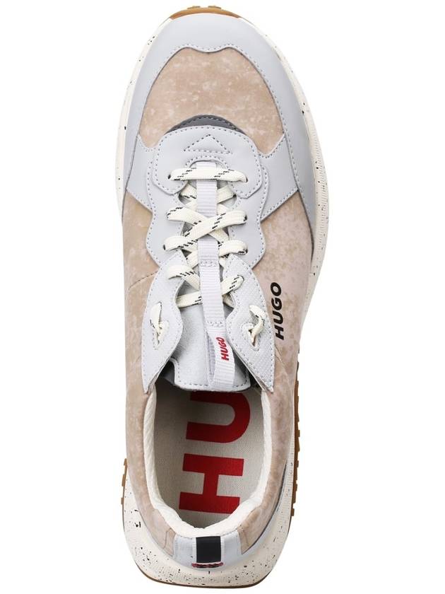 Kane Speckled Low Top Sneakers Beige - HUGO BOSS - BALAAN 5