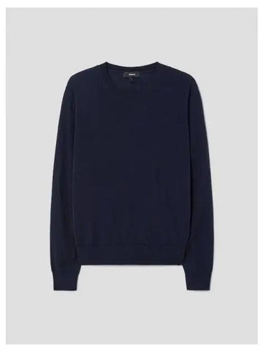 Women s Wool Crew Sweatshirt T shirt Neck Pullover Deep Navy Domestic Product GM0024052700347 - THEORY - BALAAN 1