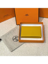 Card Holder Goatskin Palladium Calvi Verso Sun Blue - HERMES - BALAAN 2