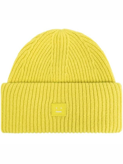 Small Face Logo Beanie Yellow - ACNE STUDIOS - BALAAN 2