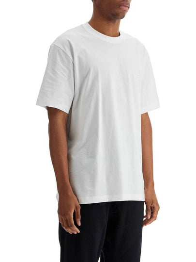 white cotton t-shirt with wide neckline - Y-3 - BALAAN 2