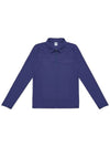 Cool ribbed collar long sleeve t-shirtnavy - BUTTONPLAY - BALAAN 1