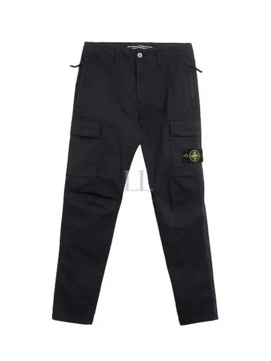 Supima Cotton Twill Stretch TC Straight Pants Navy - STONE ISLAND - BALAAN 2