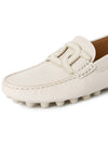 Kate Gommino Bubble Leather Driving Shoes Ivory - TOD'S - BALAAN 8