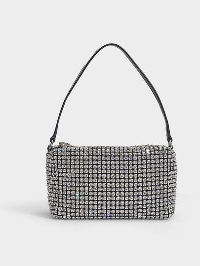 Heiress Crystal Mesh Pouch Bag Black White - ALEXANDER WANG - BALAAN 2