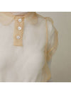 ORSO ORGANZA BLOUSE CR Cream - TIBAEG - BALAAN 4