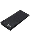 Gancini Monogram Long Wallet Black - SALVATORE FERRAGAMO - BALAAN 4