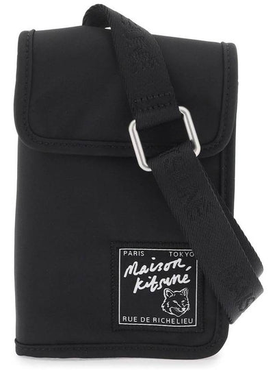 Clutch Pouch Cross Bag Black - MAISON KITSUNE - BALAAN 2