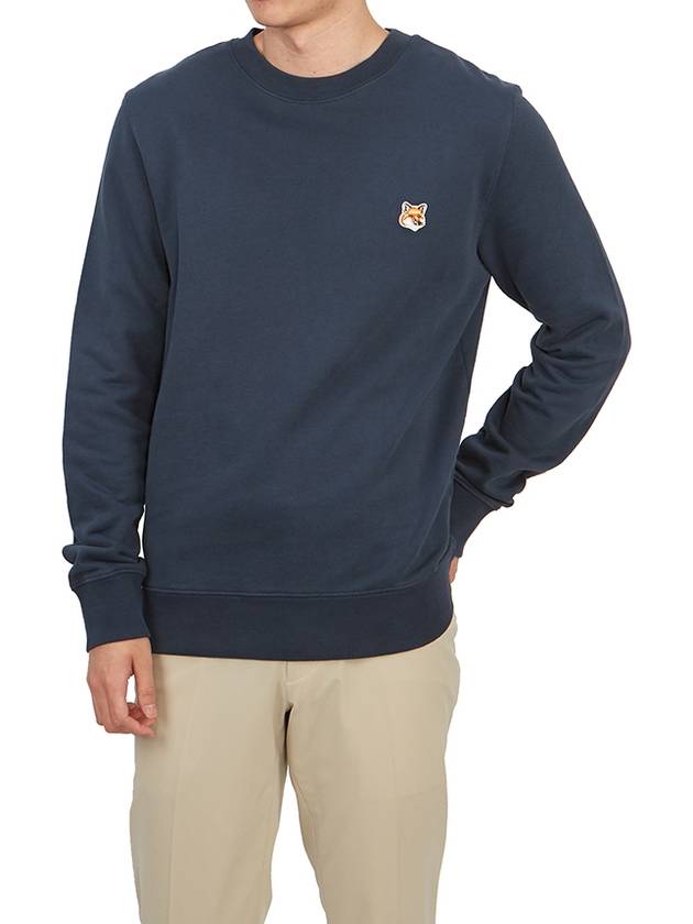 Fox Head Patch Regular Sweatshirt Midnight Blue - MAISON KITSUNE - BALAAN 5