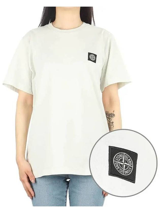 Kids Logo Short Sleeve T Shirt 781620147 V0061 Light Green 270327 - STONE ISLAND - BALAAN 1