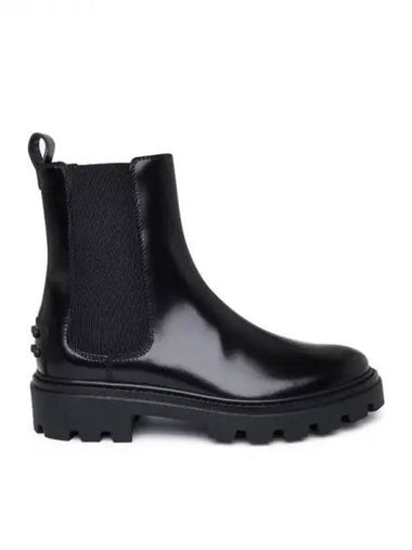 Black leather chunky sole Chelsea boots - TOD'S - BALAAN 1