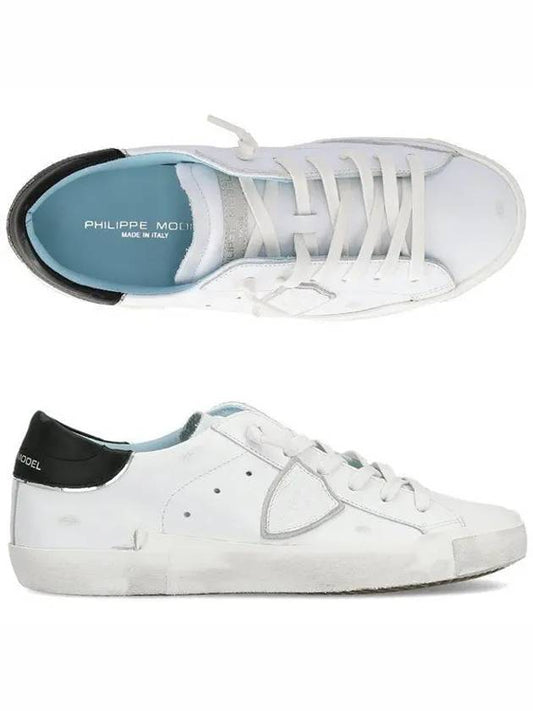 Prsx Leather Black Tab Low Top Sneakers White - PHILIPPE MODEL - BALAAN 2