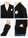 Oly Flower Fox Patch Classic Cardigan Black - MAISON KITSUNE - BALAAN 4