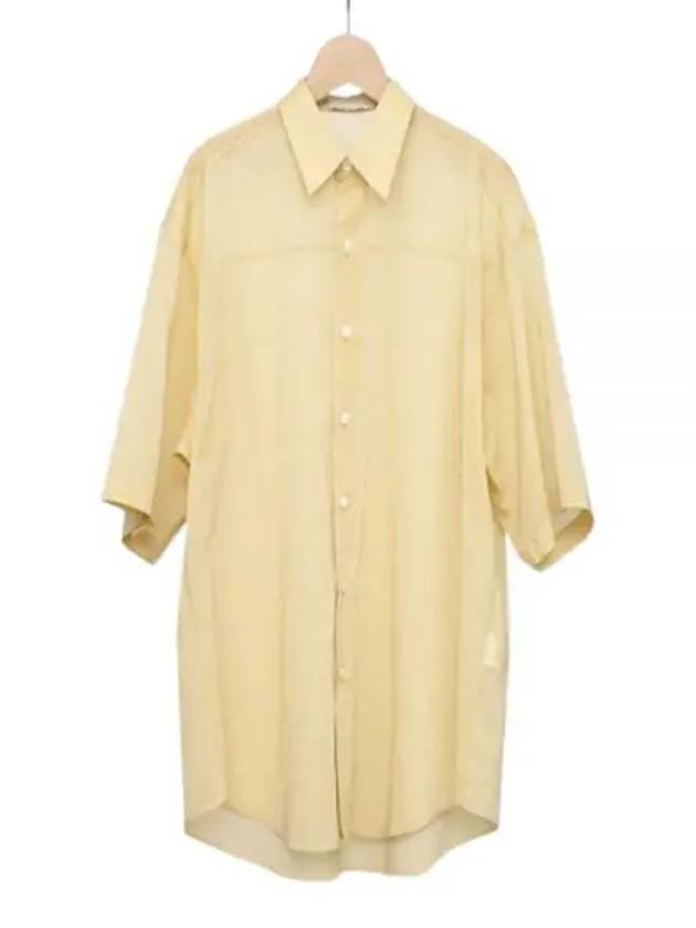 Hard Twist Short Sleeve Shirt Yellow - AURALEE - BALAAN 2