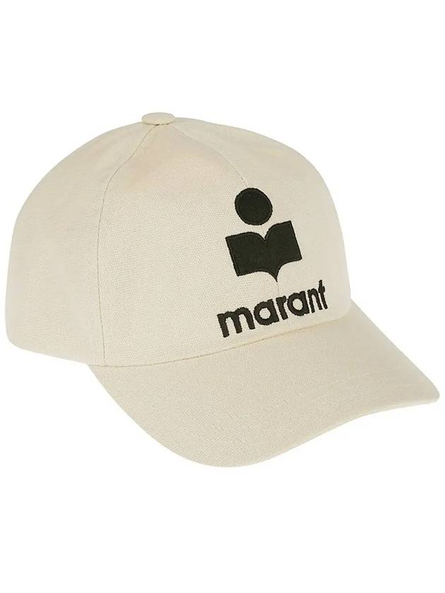 Tyron Embroidered Logo Ball Cap Ecru - ISABEL MARANT - BALAAN 2