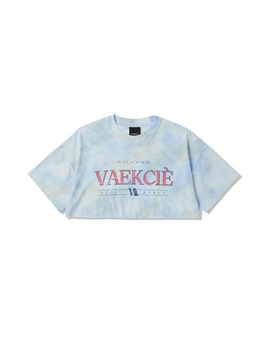 TIEDYE LOGO GRAPHIC CROP T SHIRTBLUE - VAEKCIE - BALAAN 2