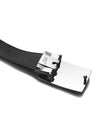 Plate Buckle Saffiano Leather Belt Black - MONTBLANC - BALAAN 6