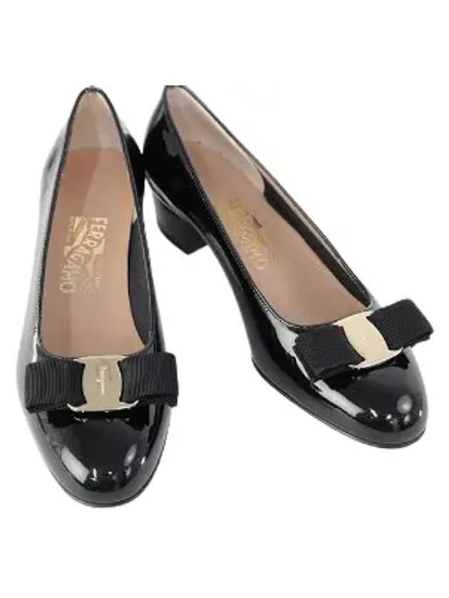 Vara Bow Women s Pumps Foot C VARA1 3CM NERO 0591963 - SALVATORE FERRAGAMO - BALAAN 1