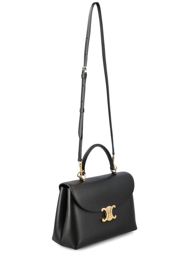 Medium Nino Supple Calfskin Cross Bag Black - CELINE - BALAAN 4