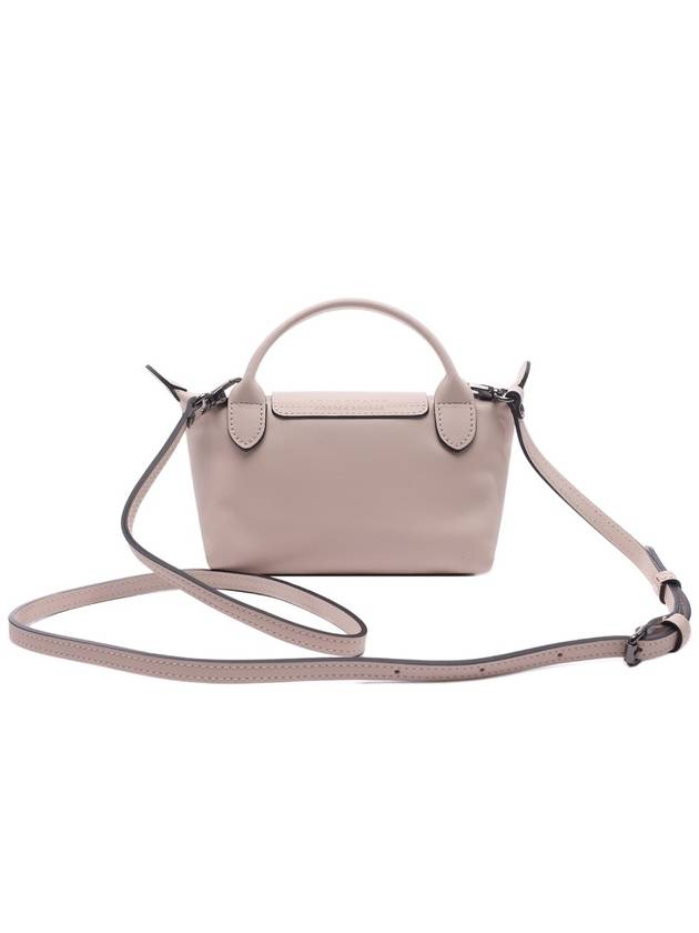 Le Pliage Logo Leather Tote Bag Nude - LONGCHAMP - BALAAN 5