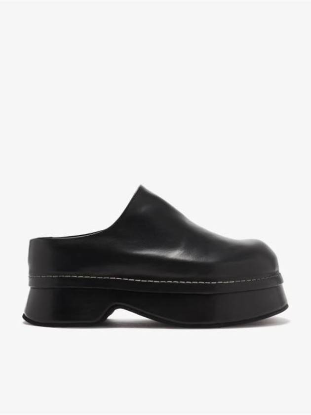 Round Toe Clog Mule Black - ALEXANDER MCQUEEN - BALAAN 2