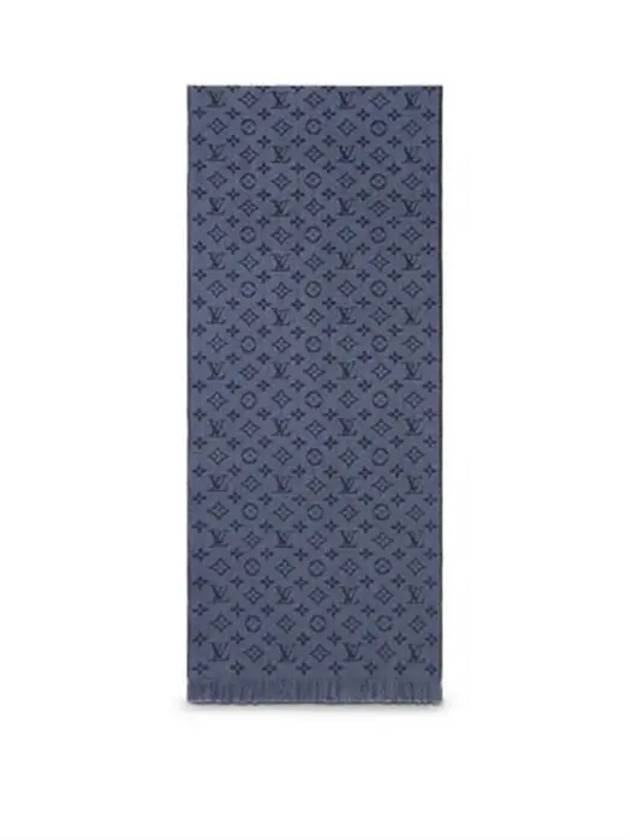 Monogram Classic Scarf Navy - LOUIS VUITTON - BALAAN 5