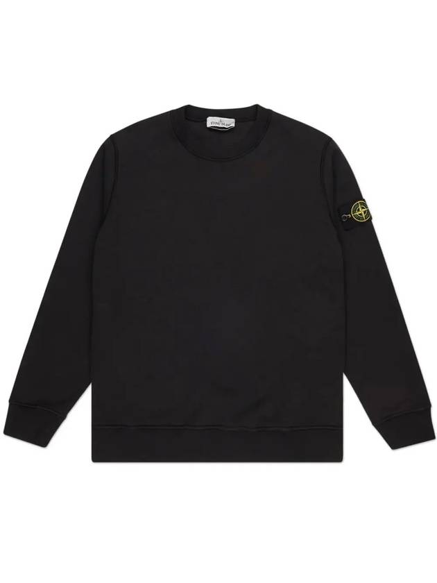 Wappen Patch Crew Neck Sweatshirt Black - STONE ISLAND - BALAAN 3