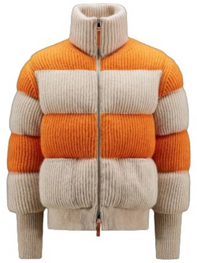 Moncler Alpaca Mohair Quilted Padded Cardigan, Size Medium - MONCLER - BALAAN 1