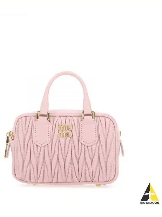Macerate Nappa Leather Mini Bag Metal Light Pink - MIU MIU - BALAAN 2