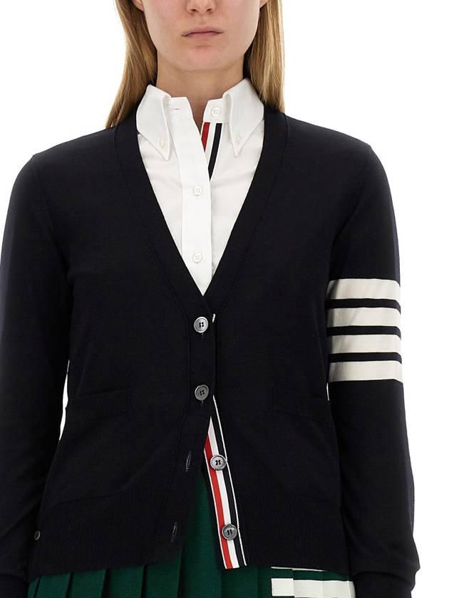 CARDIGAN IN LANA VERGINE - THOM BROWNE - BALAAN 8