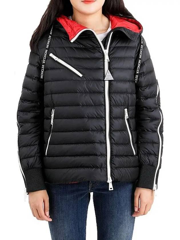 Women's collar color matching padded jacket black 46317 94 C0001 999 - MONCLER - BALAAN 1