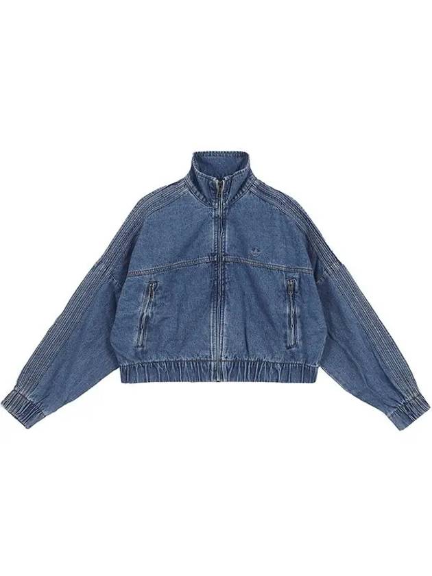 Premium Essential Track Denim Jacket Light Blue - ADIDAS - BALAAN 2