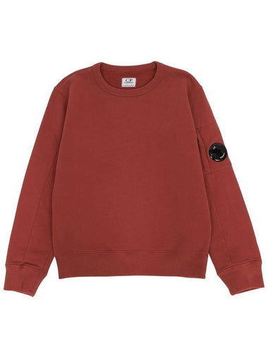 Kids U16 Basic Fleece Lens Sweatshirt Red - CP COMPANY - BALAAN 1