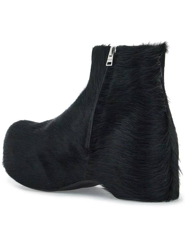 "long-haired chunky ankle boots - MARNI - BALAAN 3