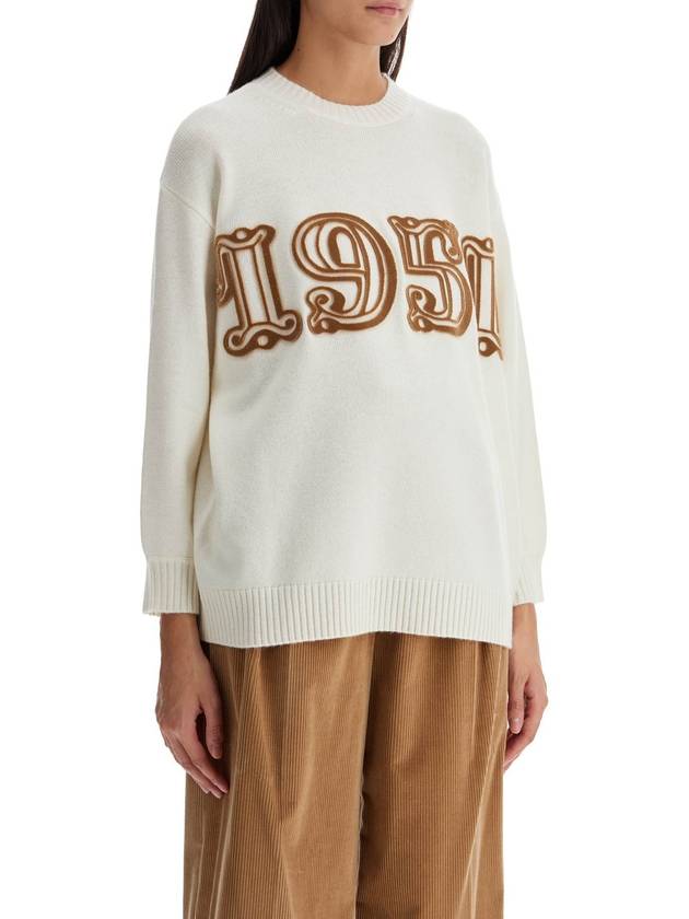 Fido cashmere blend knit top white - MAX MARA - BALAAN 3