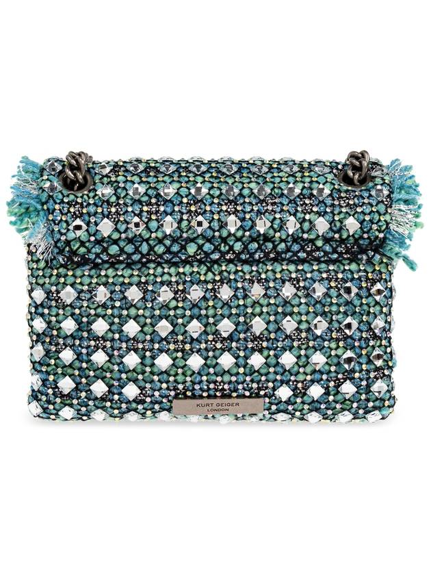 Kurt Geiger Tweed Mini Shoulder Bag, Women's, Blue - KURT GEIGER - BALAAN 3