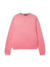 W Fleece Crew Neck Pullover Pink - POLO RALPH LAUREN - BALAAN 1